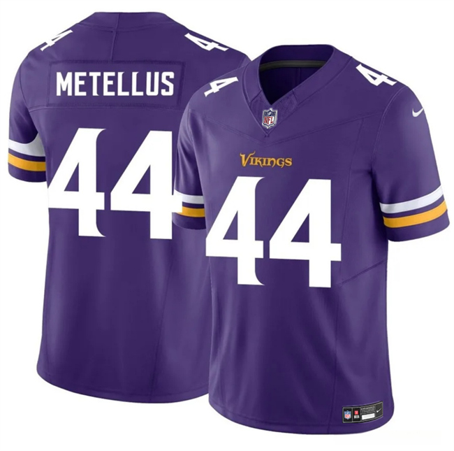 Men's Purple Minnesota Vikings #44 Josh Metellus 2025 F.U.S.E. Vapor Untouchable Limited Stitched Jersey